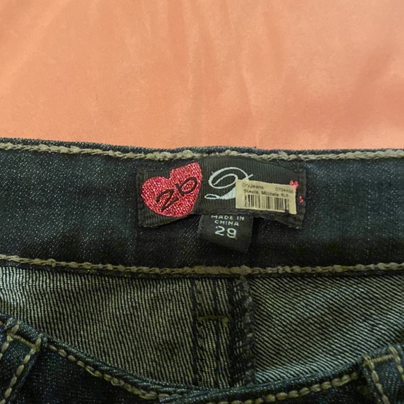 Bebe 2B jeans Gold sequence on back pocket - Picture 3 of 4
